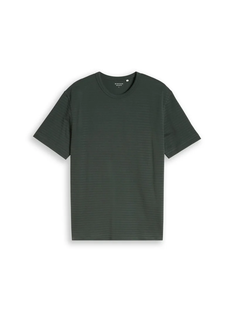 structured t-shirt, Darkest Olive