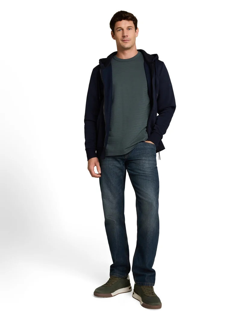 structured t-shirt, Darkest Olive