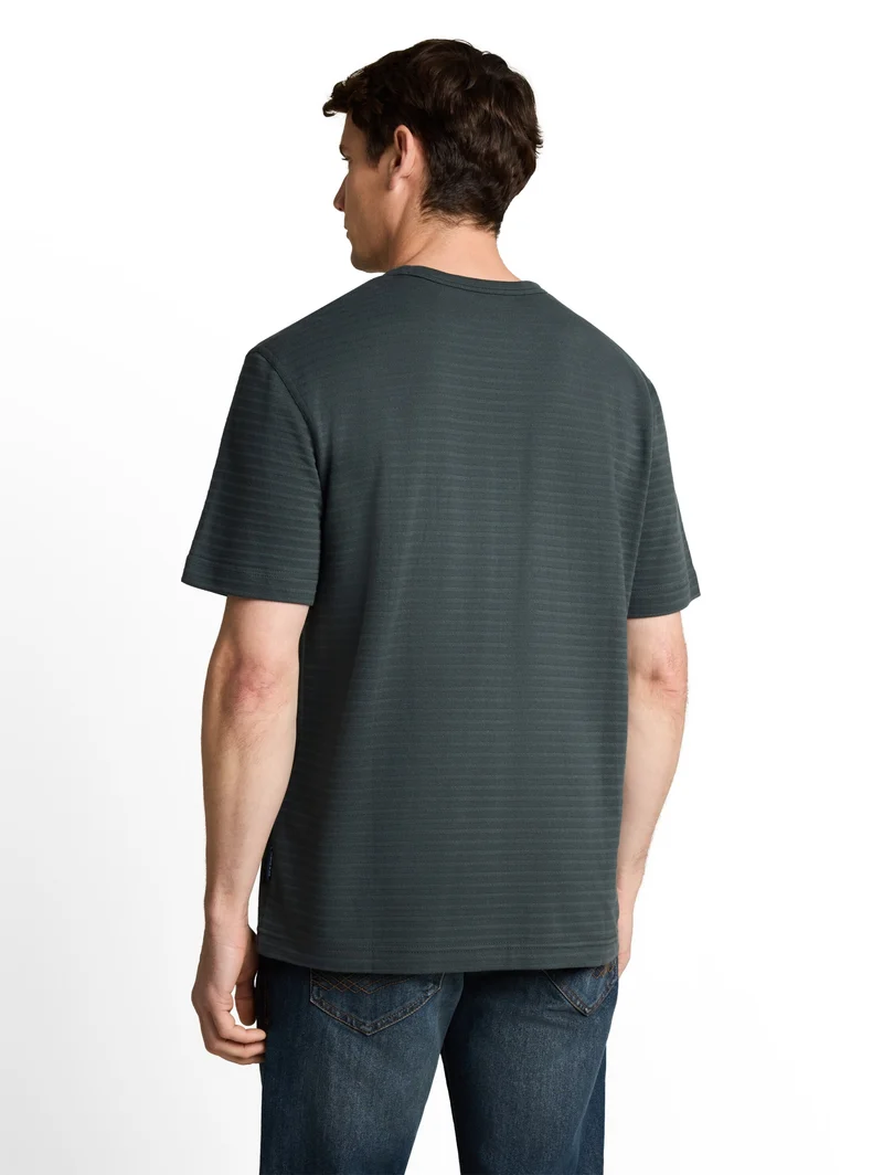 structured t-shirt, Darkest Olive