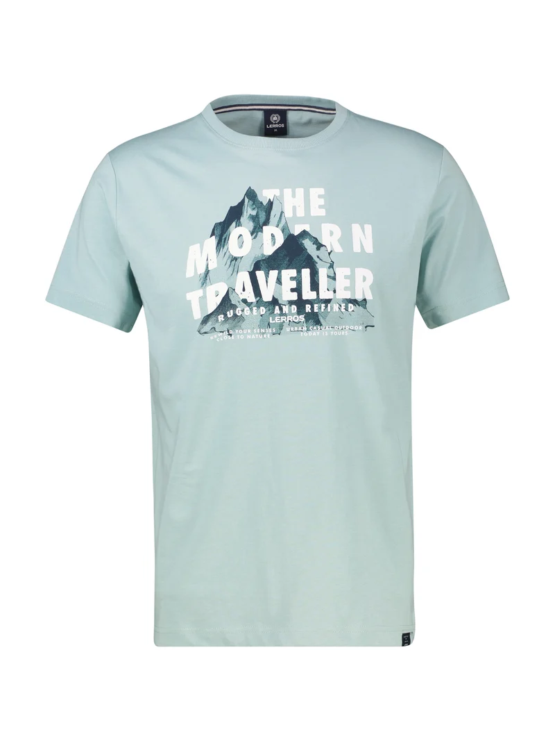 T-SHIRT/SERAFINO 1/2 ARM, MISTY BLUE
