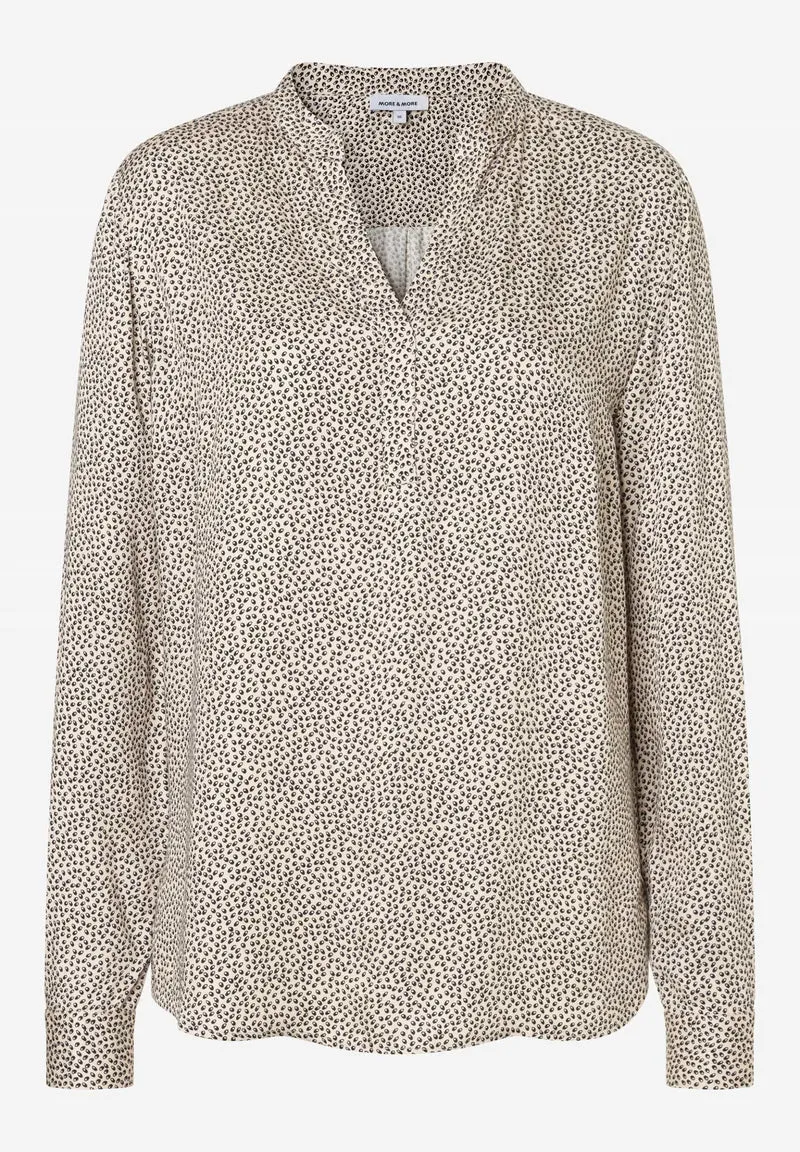 Printed Blouse, mini leaf print