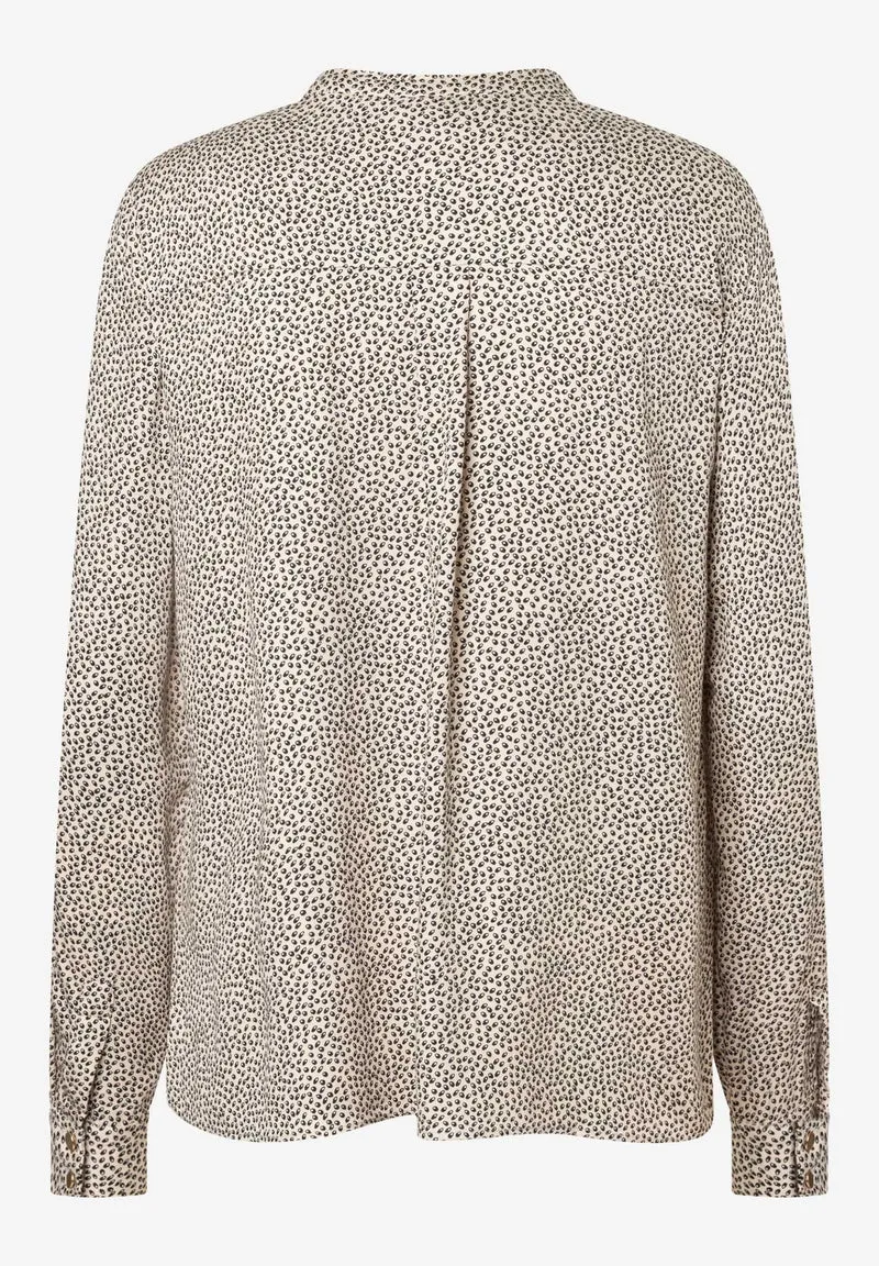 Printed Blouse, mini leaf print