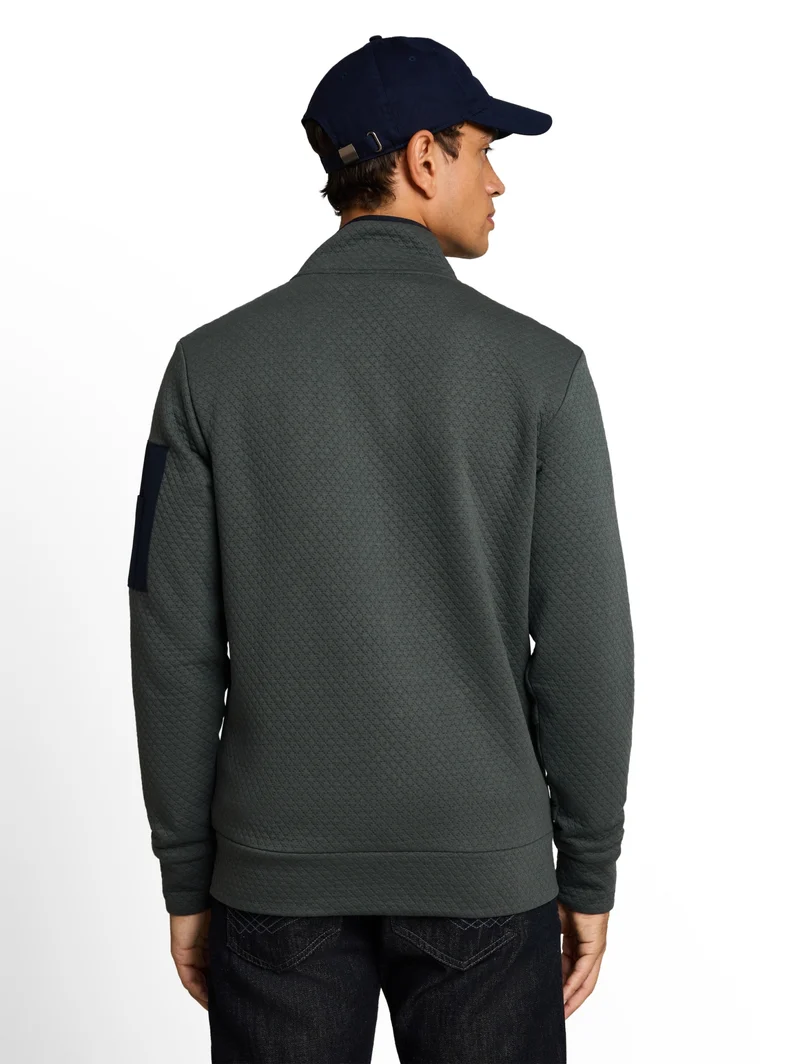 structured stand-up jacket, Darkest Olive
