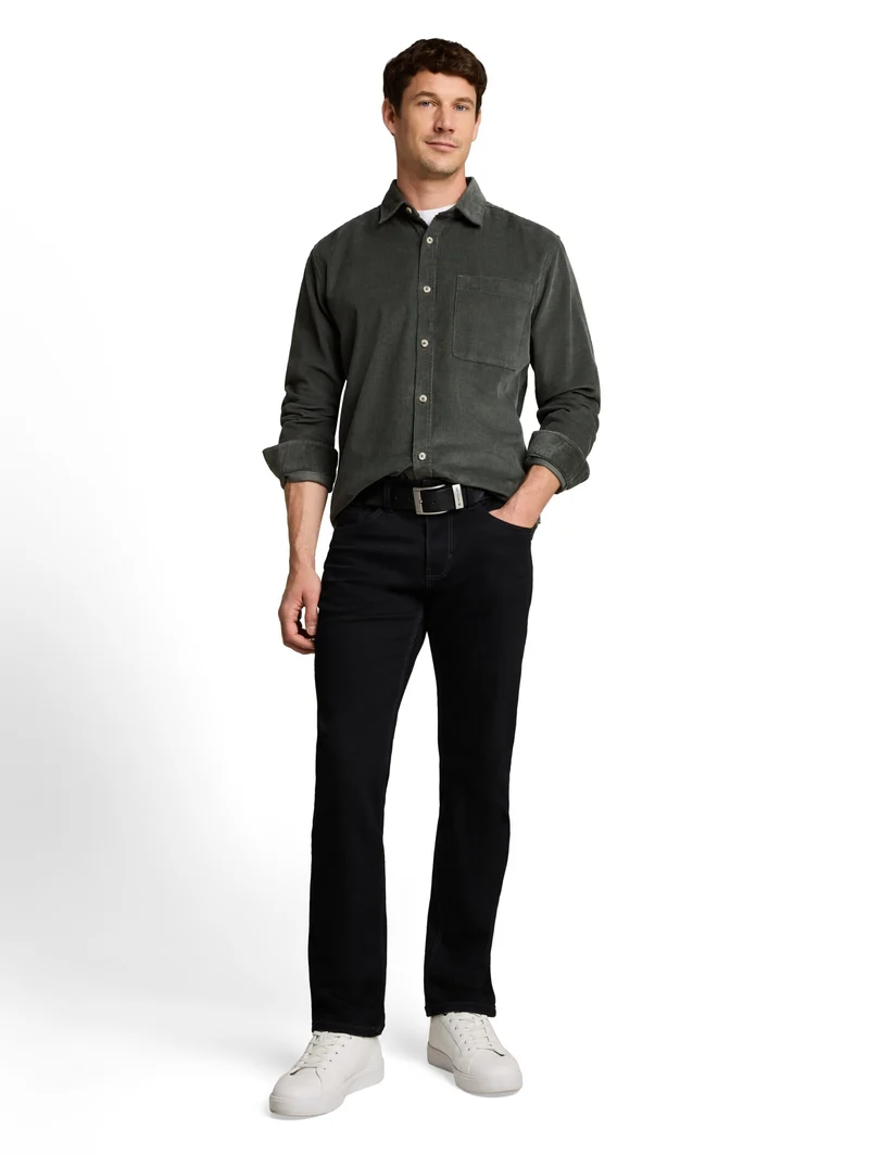 soft corduroy shirt, Darkest Olive