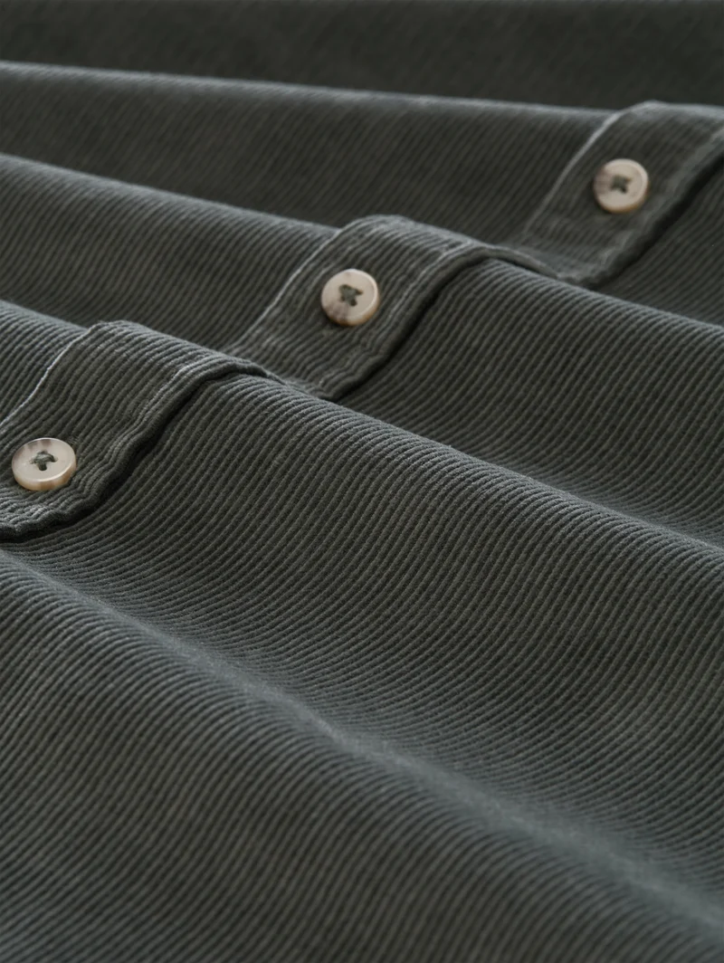 soft corduroy shirt, Darkest Olive