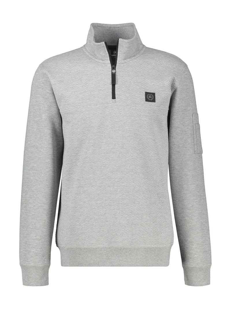 SWEATSHIRT/TROYER/RH/V-NE, PLATINUM GREY M