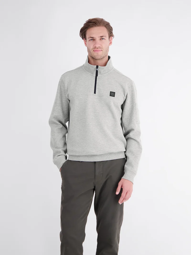 SWEATSHIRT/TROYER/RH/V-NE, PLATINUM GREY M