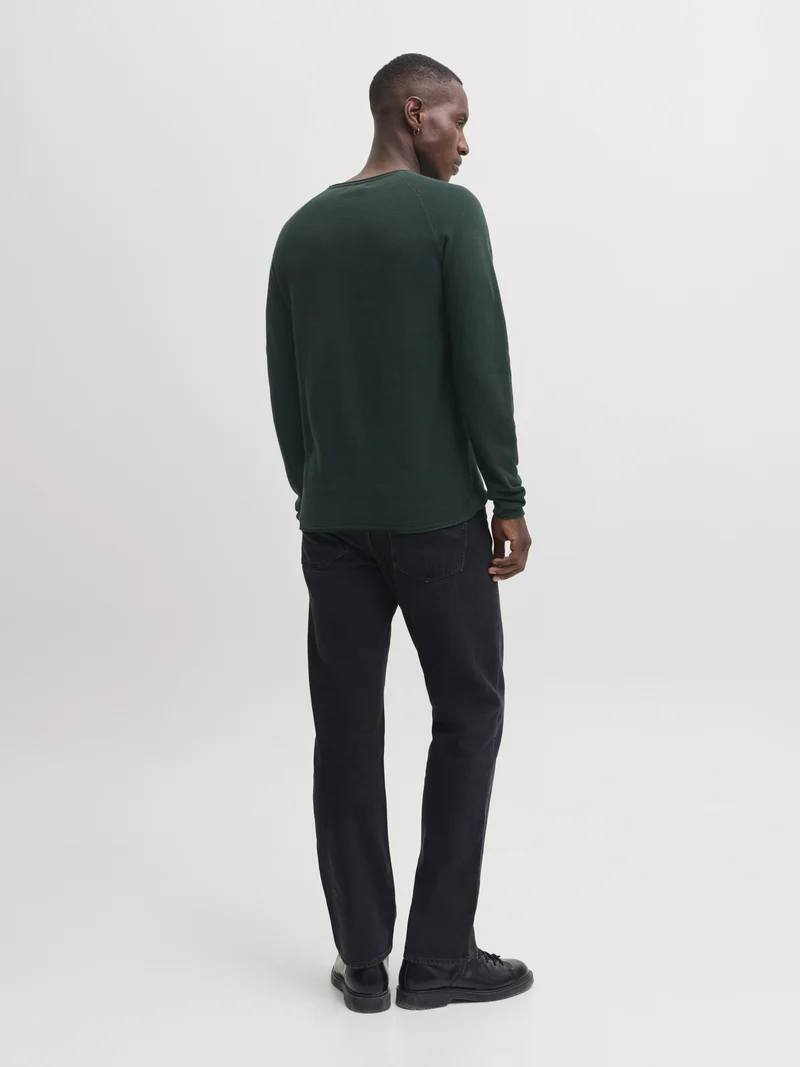 JJEHILL KNIT CREW NECK NOOS, Scarab