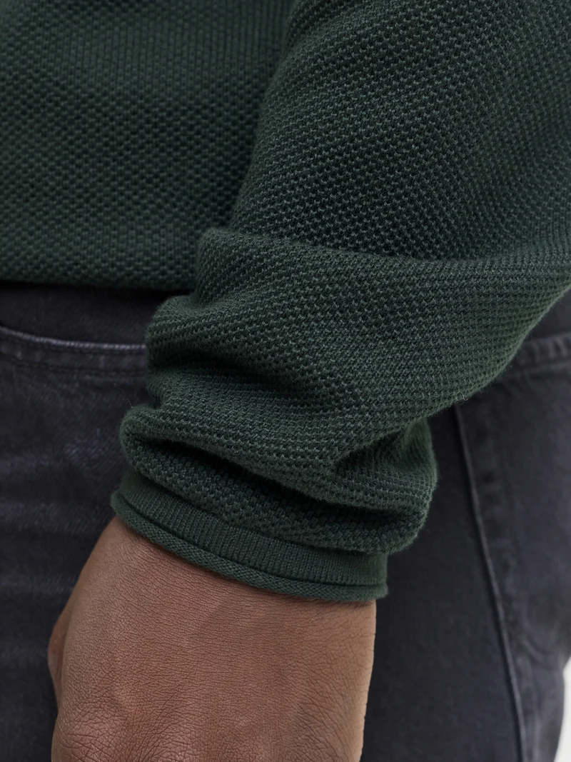 JJEHILL KNIT CREW NECK NOOS, Scarab