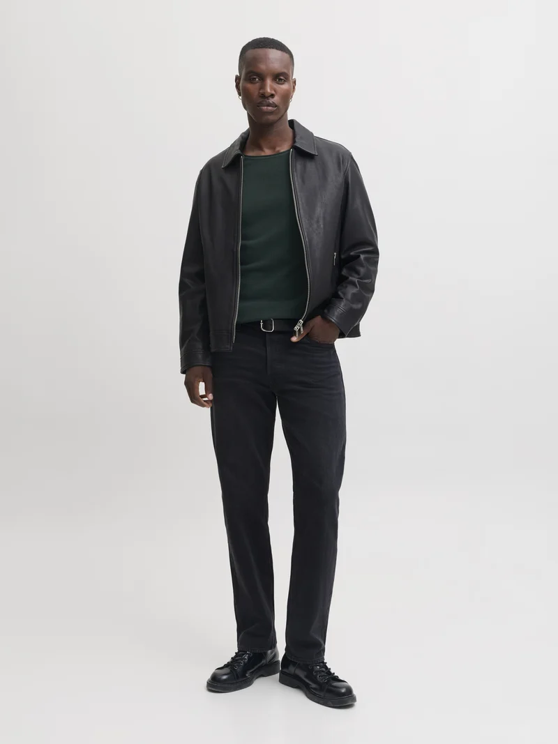 JJEHILL KNIT CREW NECK NOOS, Scarab