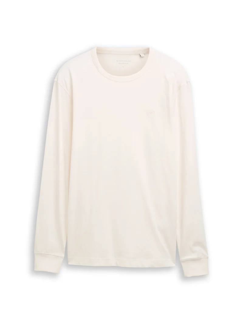 basic longsleeve t-shirt, Gardenia White