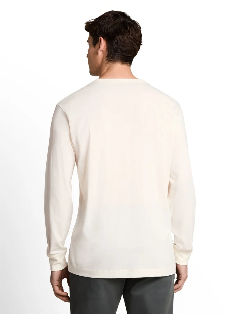 basic longsleeve t-shirt, Gardenia White