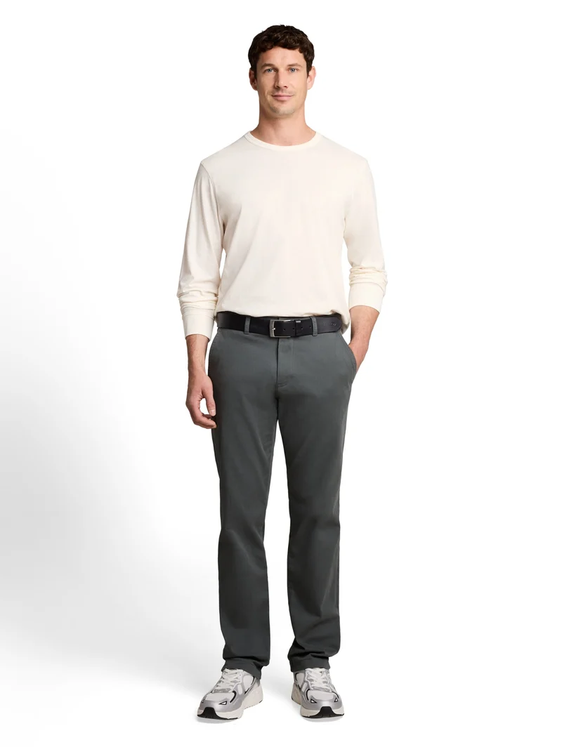 basic longsleeve t-shirt, Gardenia White