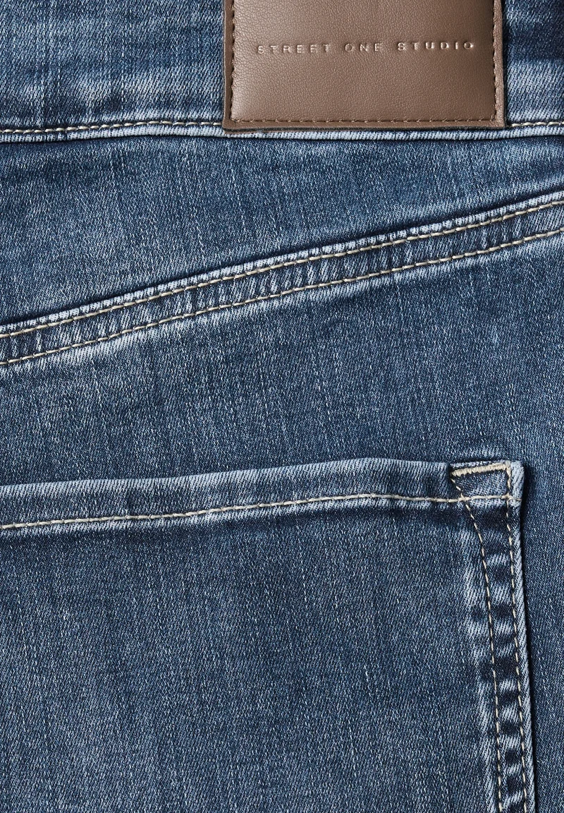 QR Studio Style Cleo Barrel Fi, mid blue random washed