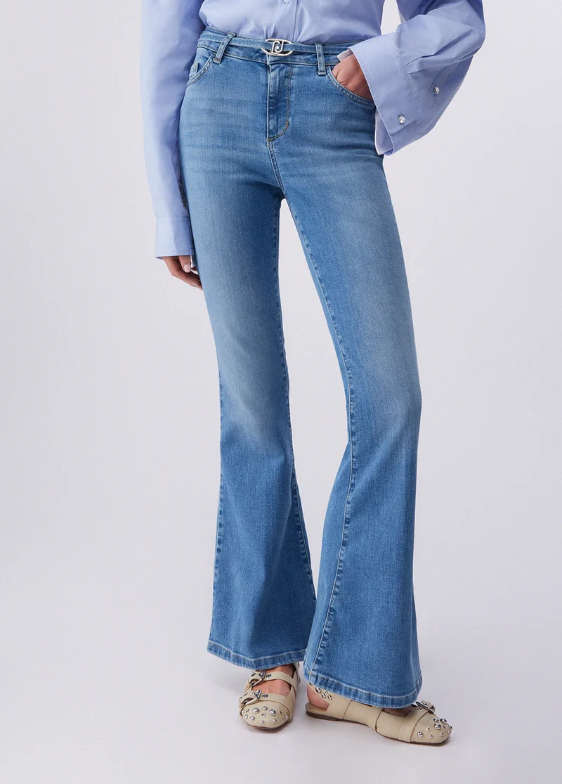 High-Rise Bootcut Jeans