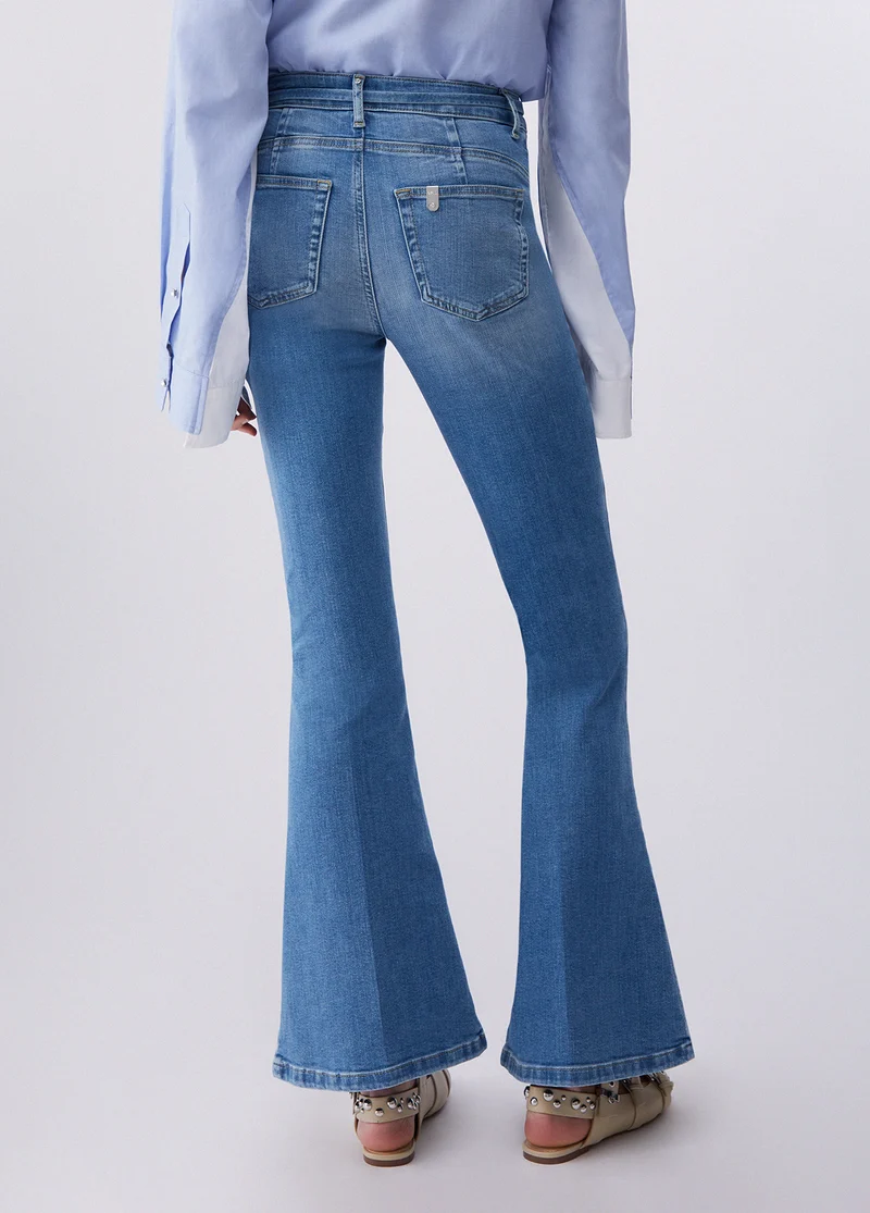 High-Rise Bootcut Jeans