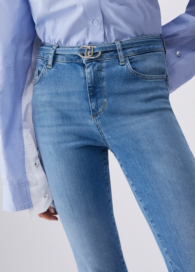 High-Rise Bootcut Jeans