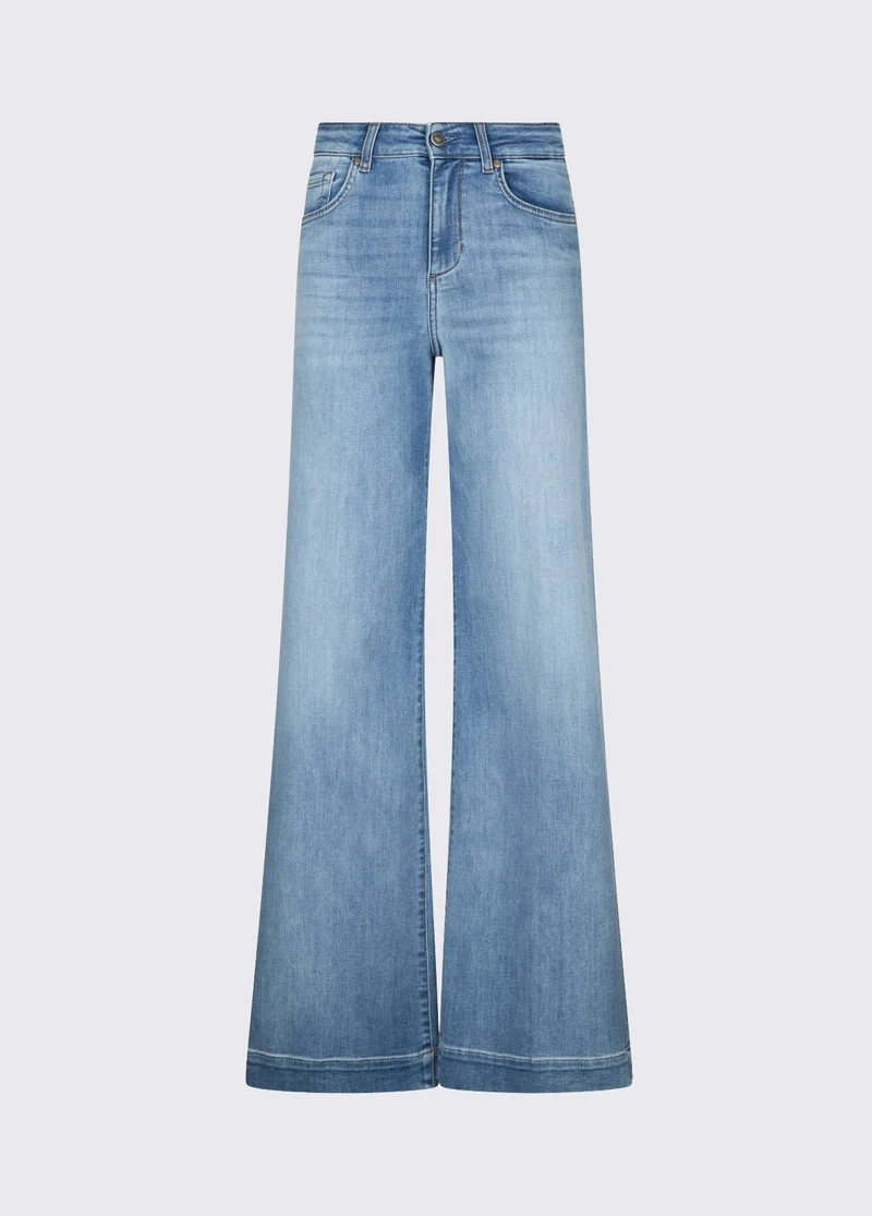Flared Jeans with Rhinestones