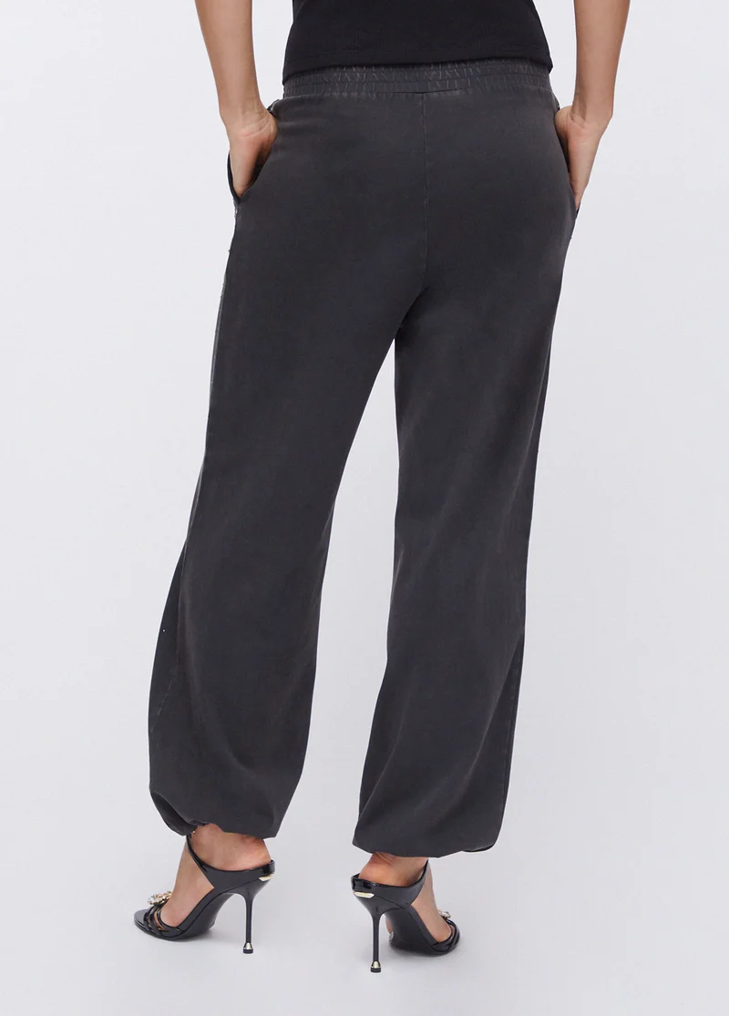 Faded Jersey Trousers with Rhinestones