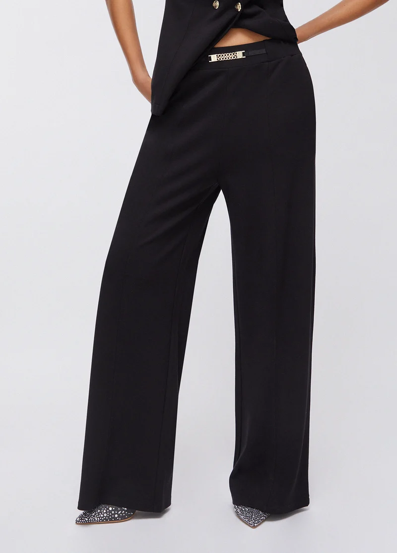 Trousers with Slit Details