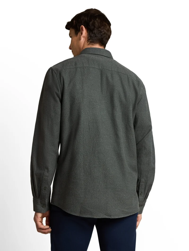 structured shirt, green based structure