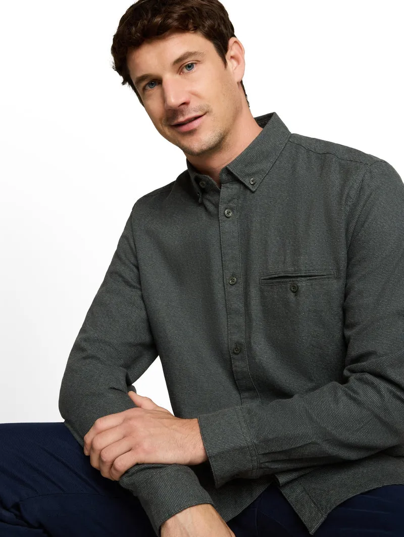 structured shirt, green based structure