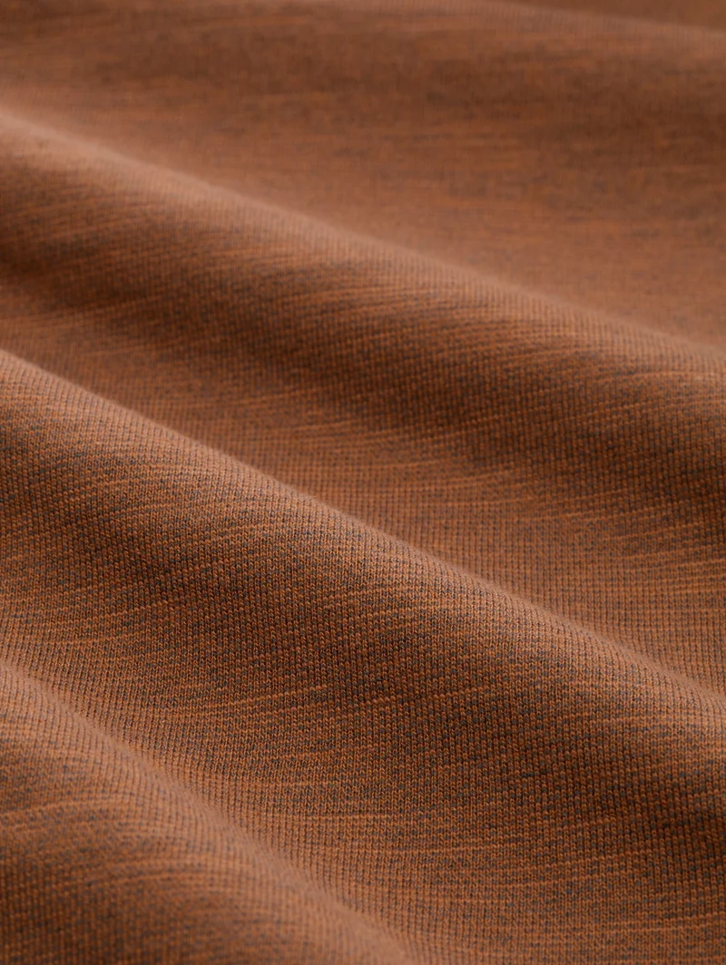 printed t-shirt, brown olive injected stripe
