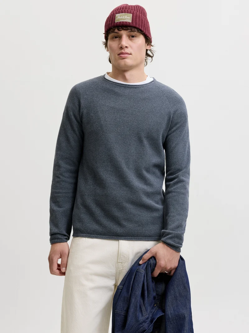 JJEHILL KNIT CREW NECK NOOS, Turbulence/Melange