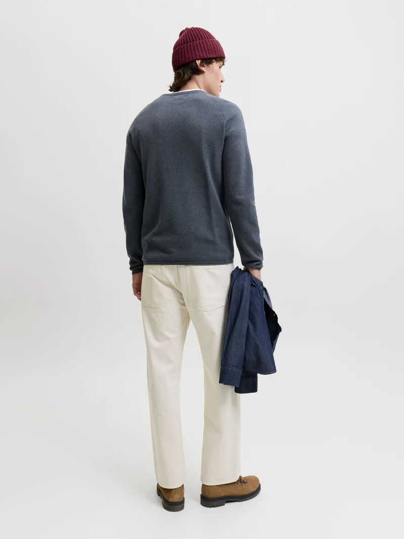 JJEHILL KNIT CREW NECK NOOS, Turbulence/Melange