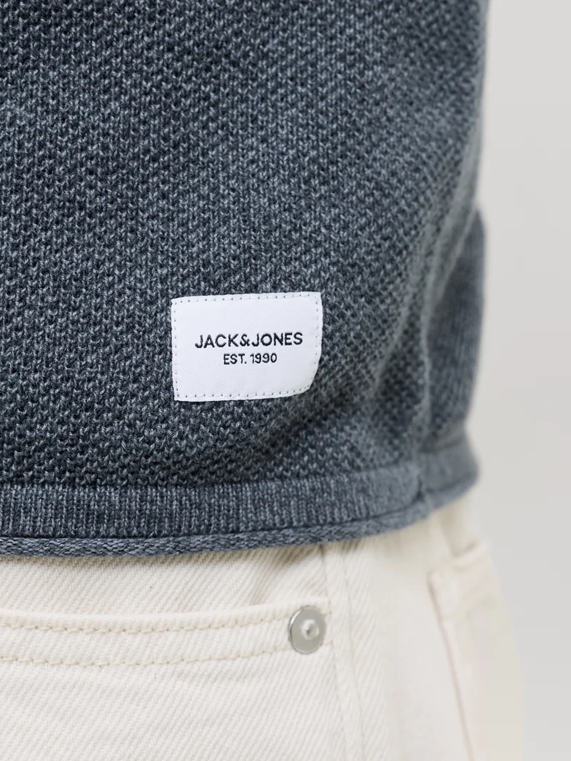 JJEHILL KNIT CREW NECK NOOS, Turbulence/Melange