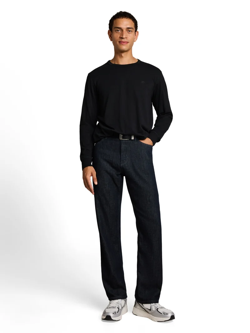 basic longsleeve t-shirt, Black