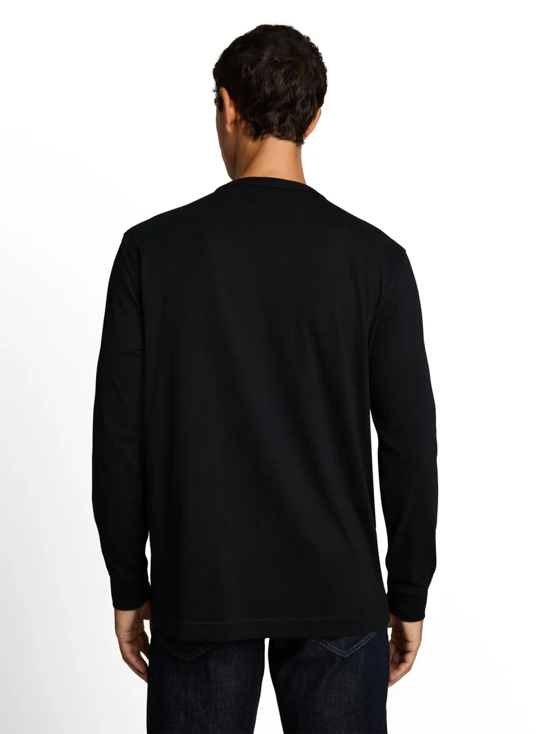 basic longsleeve t-shirt, Black