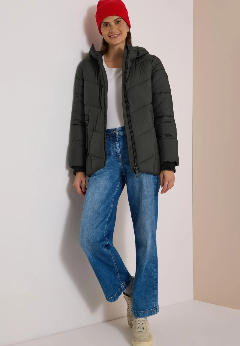 Midi Puffer Jacket, olive night