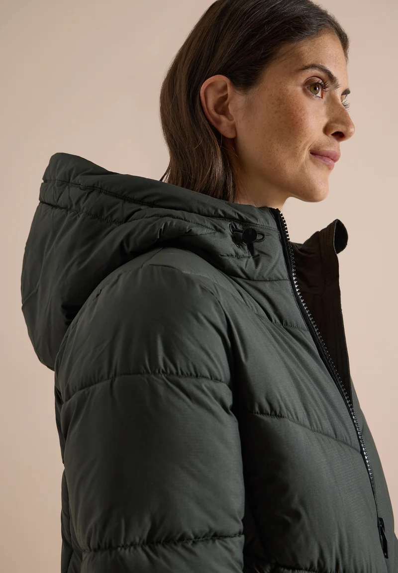 Midi Puffer Jacket, olive night