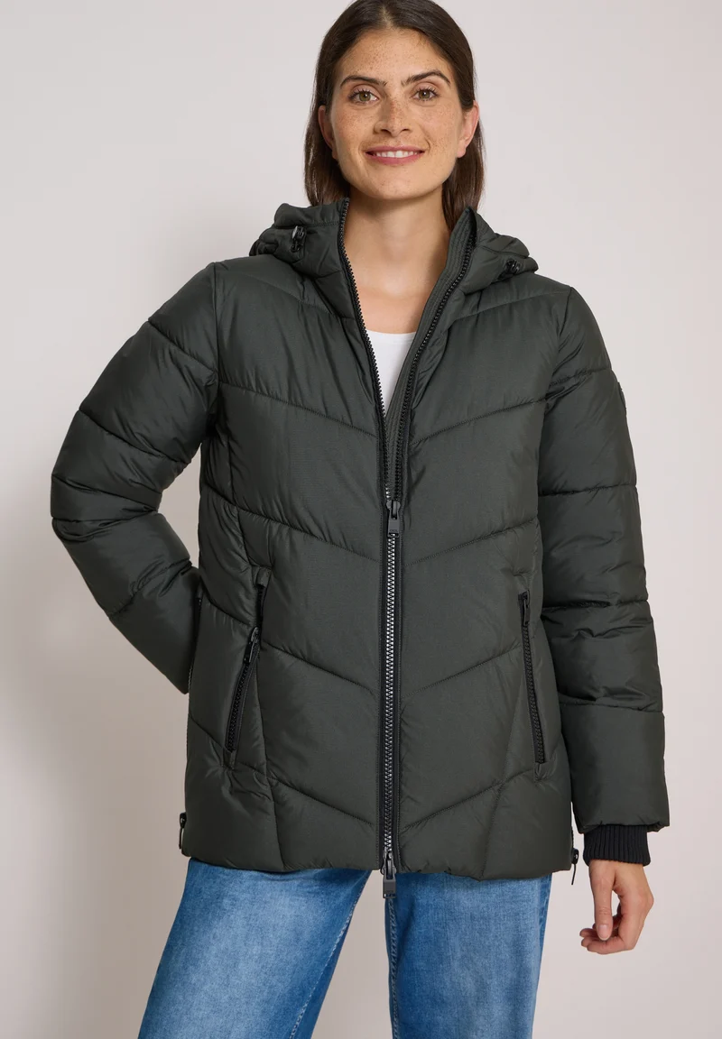Midi Puffer Jacket, olive night