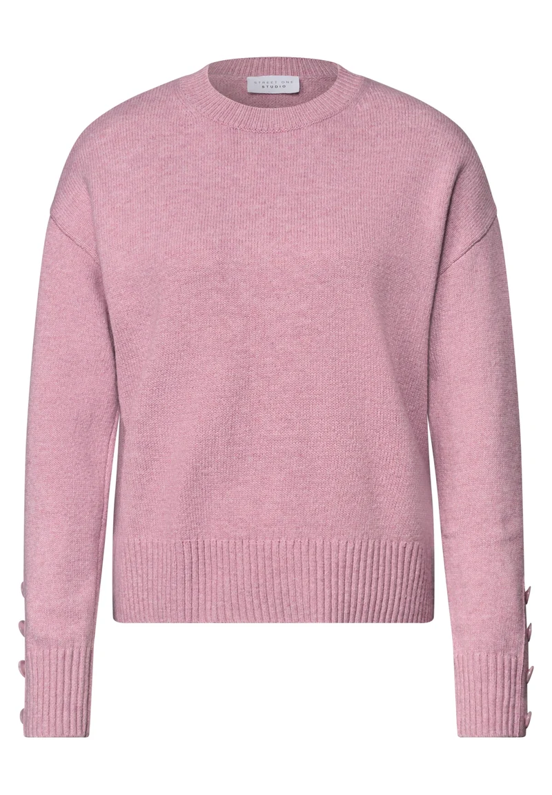 LTD QR Studio_Round neck sweat, pearly rose mel.