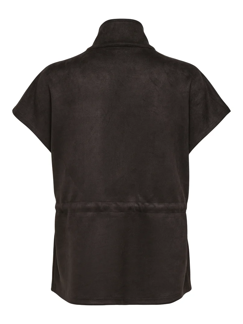 ONLMIRA S/L FAUX SUEDE WAISTCOAT PN, Chocolate Torte
