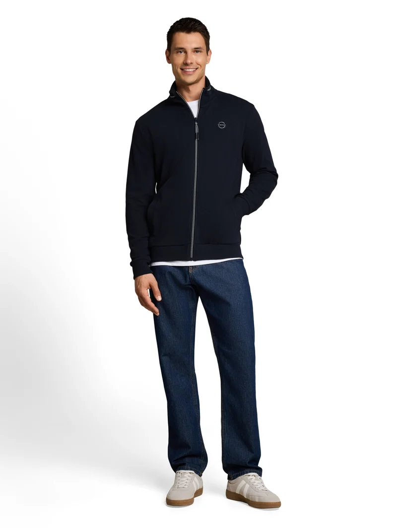 structured stand-up jacket, sky captain blue