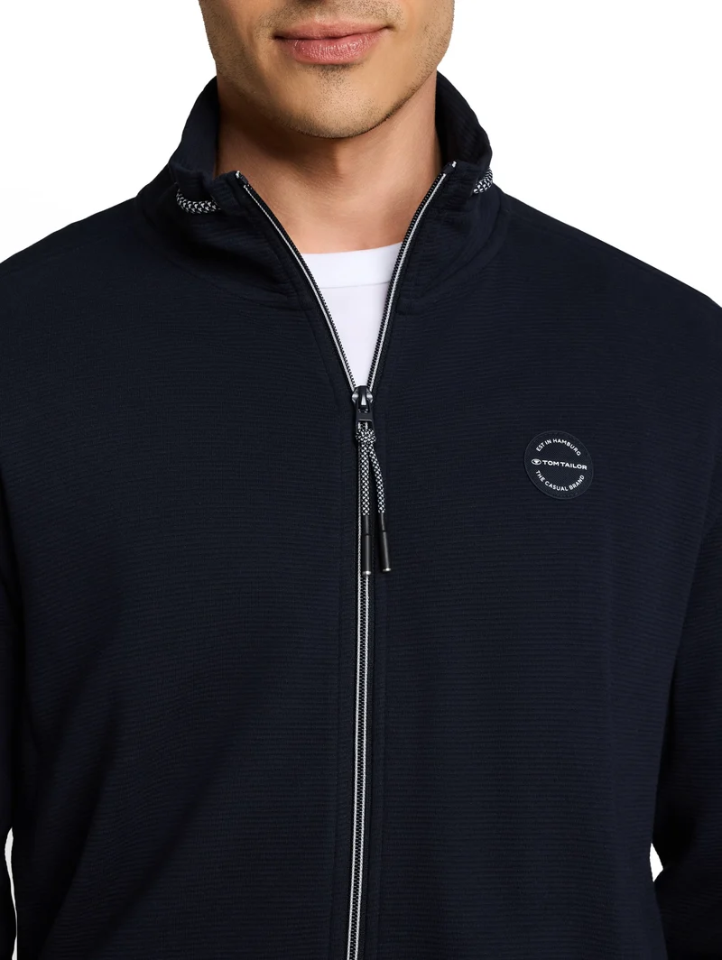 structured stand-up jacket, sky captain blue