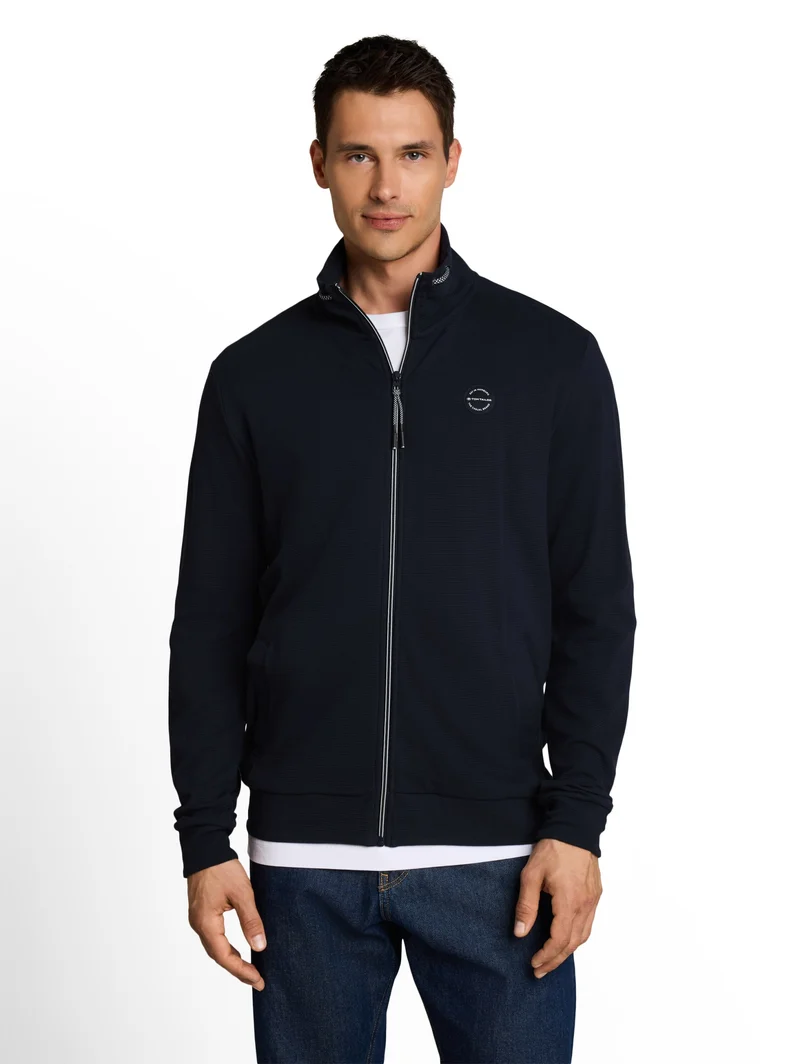 structured stand-up jacket, sky captain blue