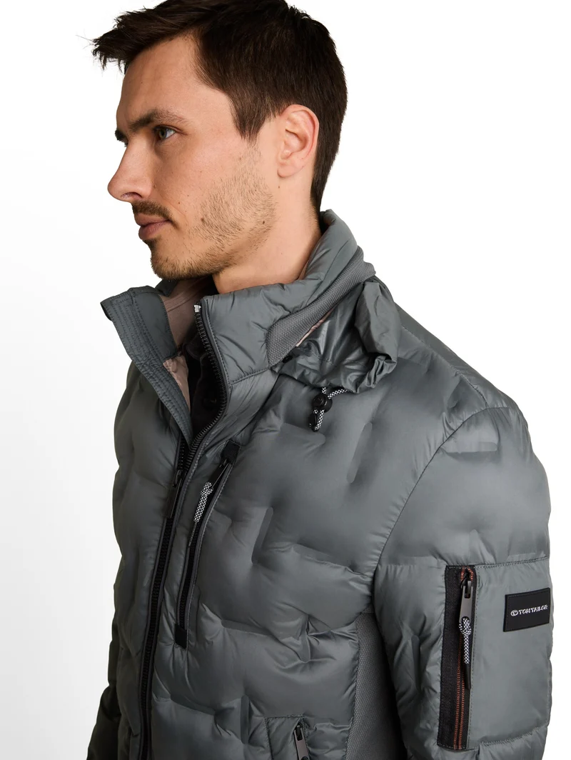 decorative hybrid jacket, Darkest Olive