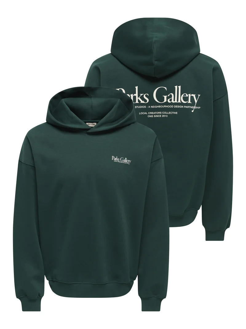 ONSPARKS GALLERY RLX SWEAT HOODIE, Pine Grove/Parks Gallery
