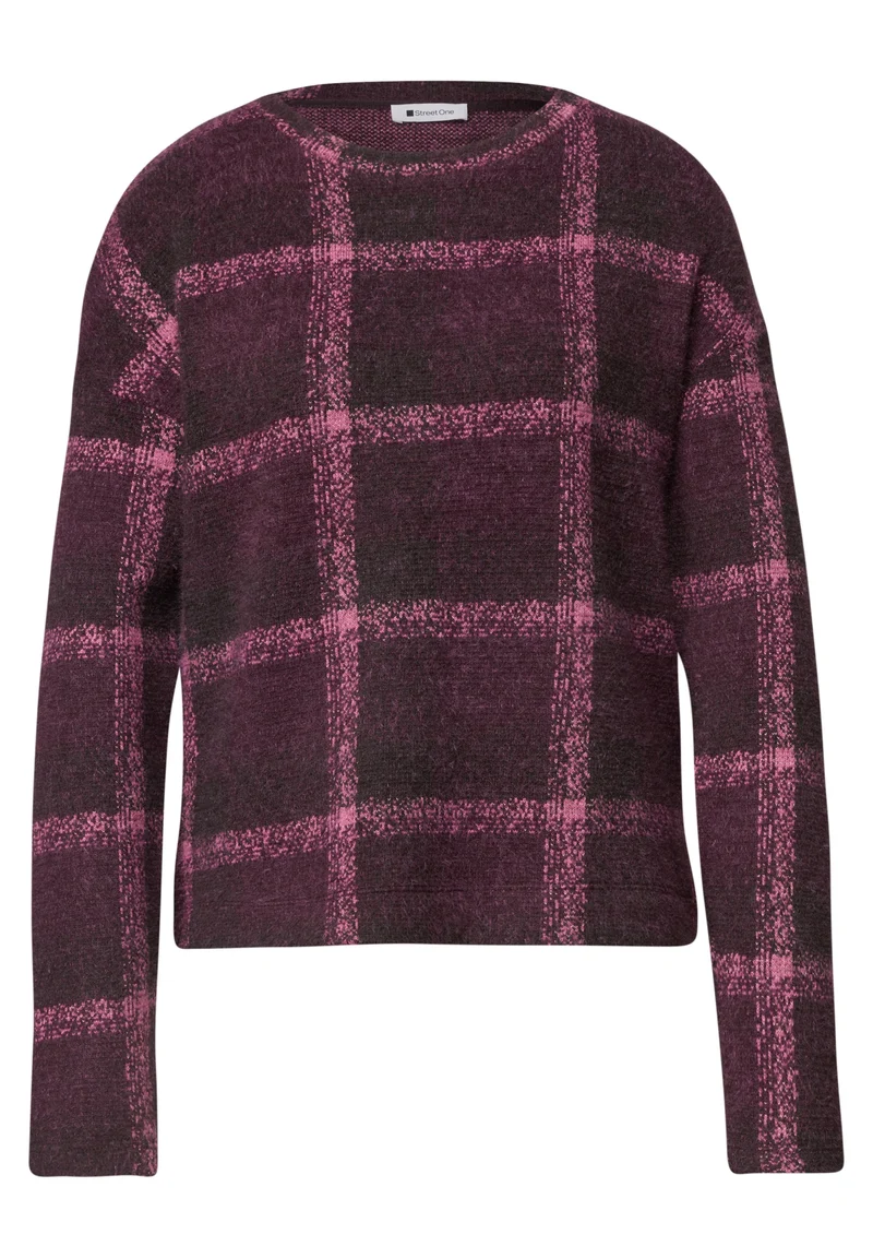 LTD QR soft multi color check, rustic rouge