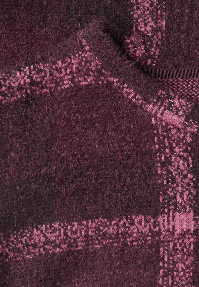 LTD QR soft multi color check, rustic rouge