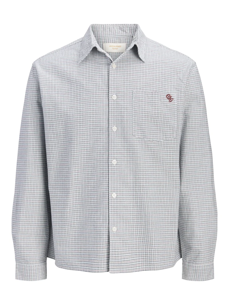 JORFREDERIKSBERG OXFORD SHIRT LS SN, Ice Water/CHECKS
