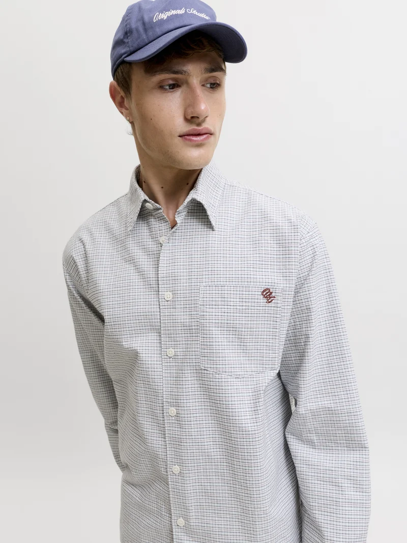 JORFREDERIKSBERG OXFORD SHIRT LS SN, Ice Water/CHECKS
