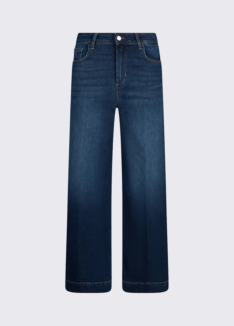 Flared Jeans with Rhinestones