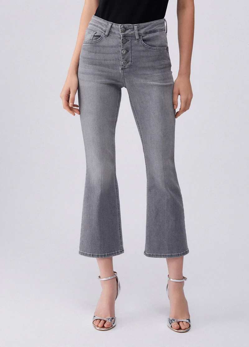 High-Rise Bootcut Jeans