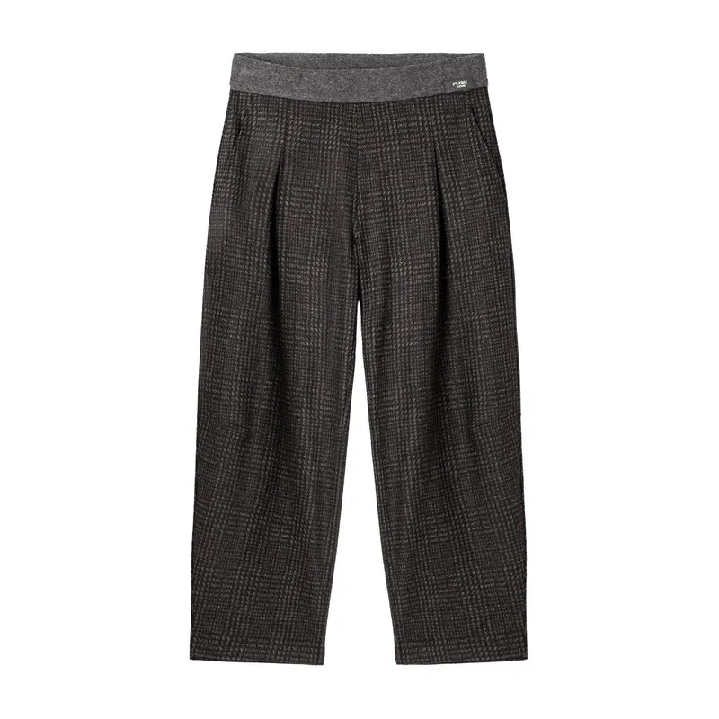 Hose Olive aus Woll-Mix