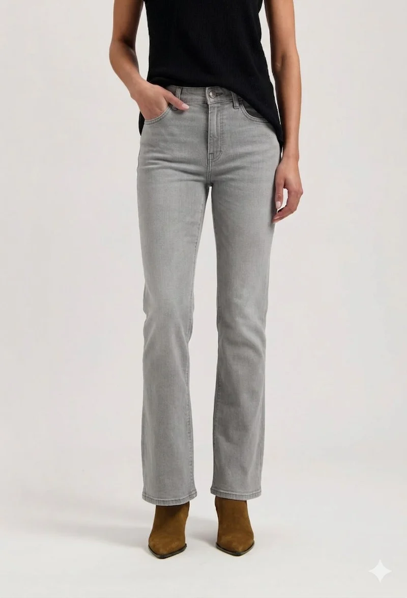Isy High Flared - Faded Grey